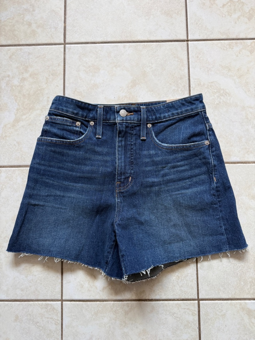 NWT Madewell High Rise Denim Curvy Shorts
